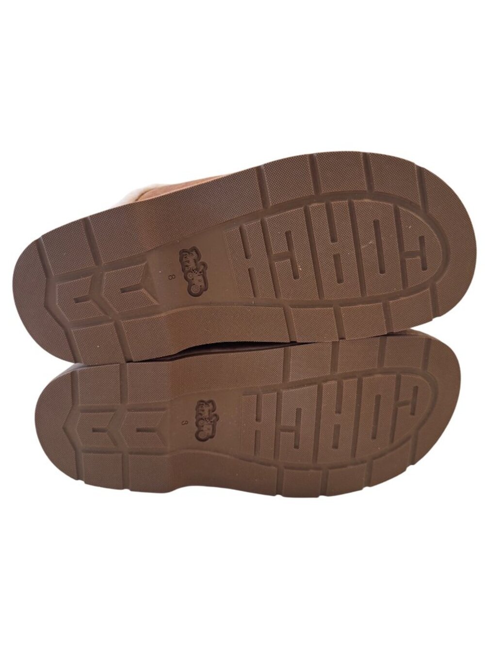 Coach Sculpted C Platform Clog Size 8 Coconut Sherpa Lined EUC Shoes - Picture 7 of 13